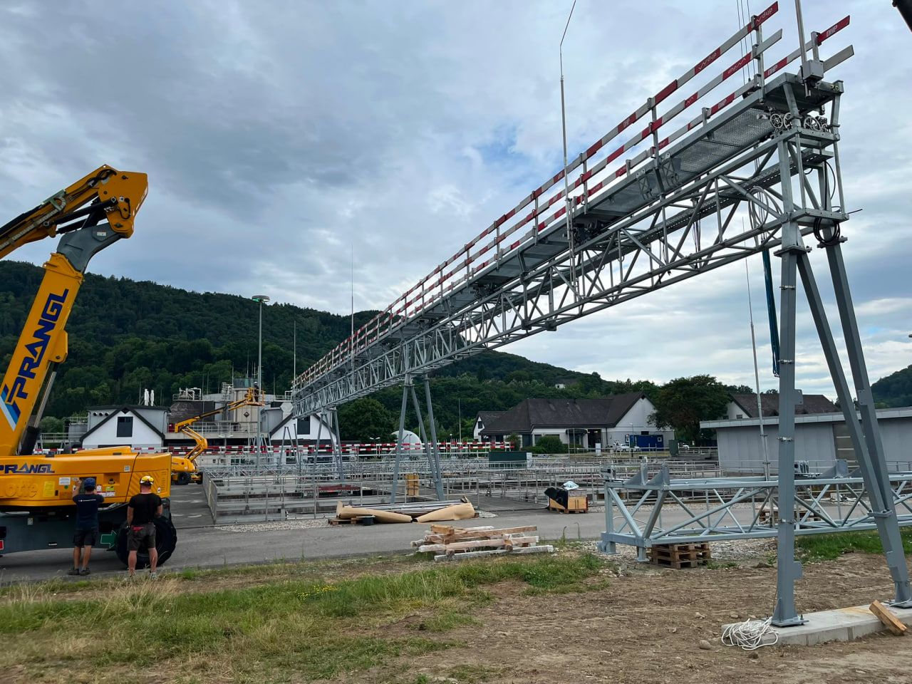 Stahlbrücke Kläranlage – ProMontagen AG